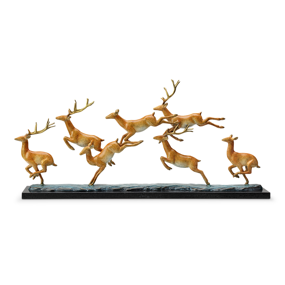 Leaping_Deer_Herd Leaping Deer Herd Sculpture