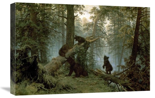 Morning_Pine_Forest_Gallery_Wrap Morning in a Pine Forest by I. Shishkin – 24 x 16 in. Gallery Wrapped Canvas