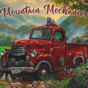Mountain Mechanics - 12" x 18" Wood Sign