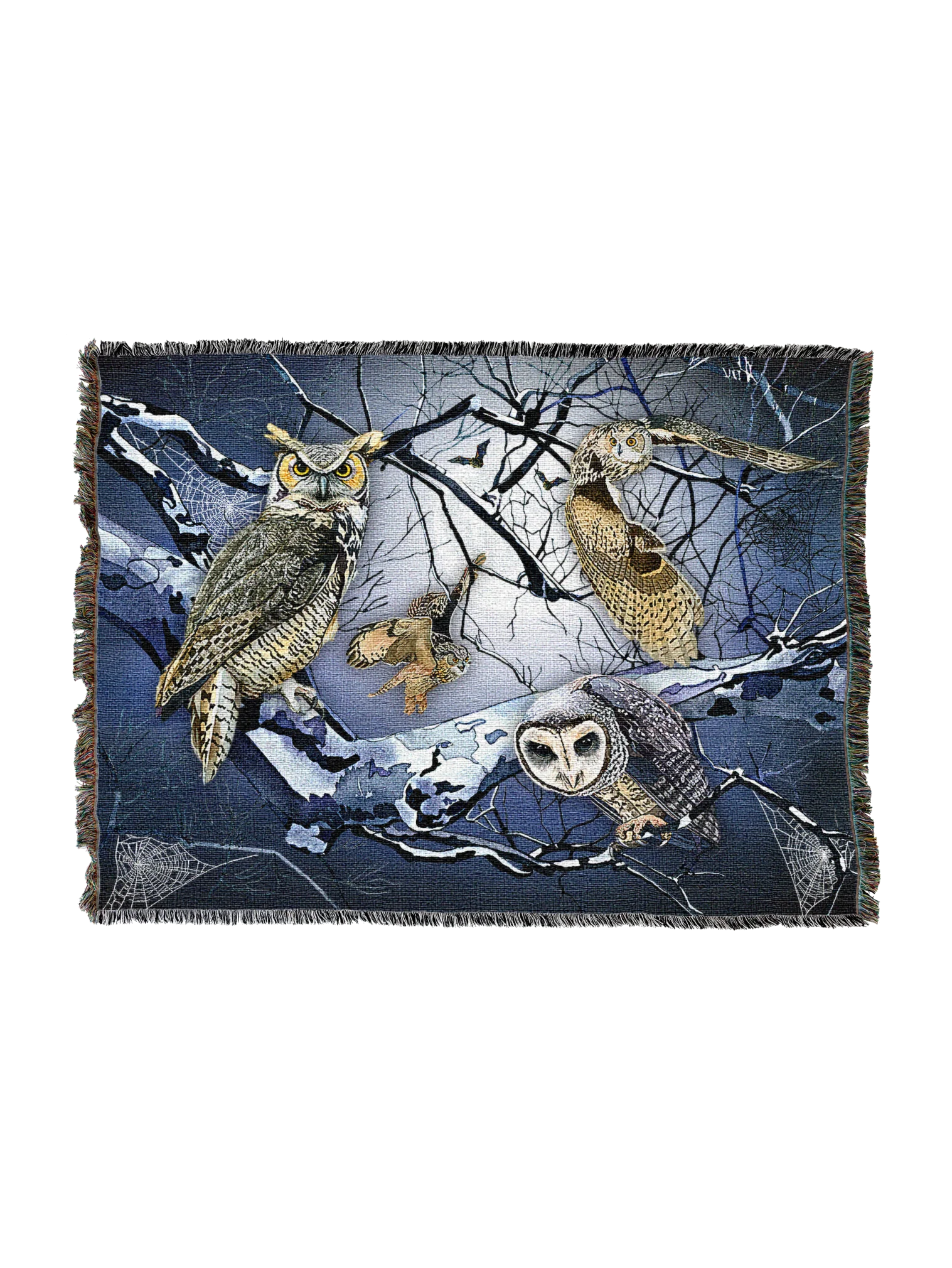 Night Owls Horizontal Blanket Night Owls Horizontal Blanket