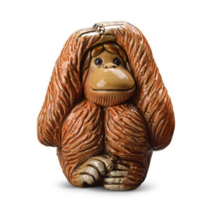 Orangutan – Hear No Evil Figurine by De Rosa