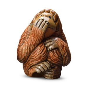 Orangutan – Speak No Evil Figurine by De Rosa