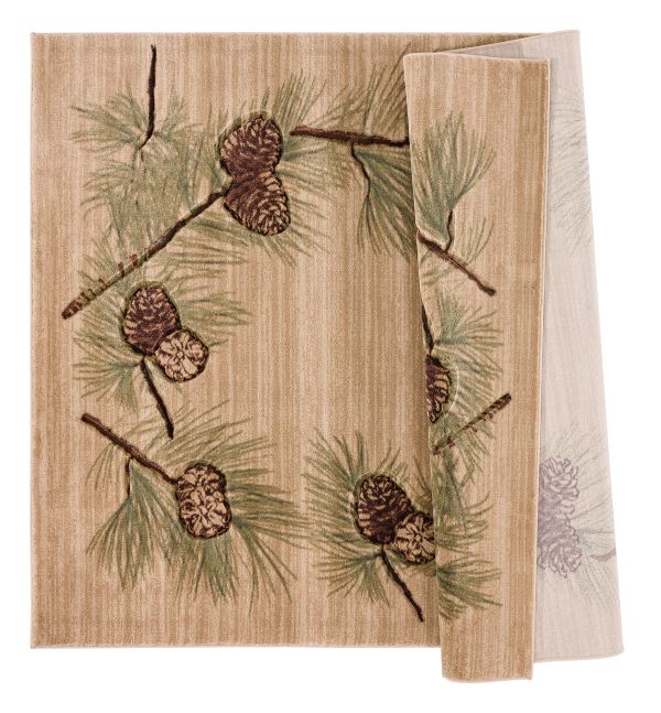 Pine Bough Rug Pine Bough – Rustic Cabin Retreat Area Rug
