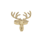 Reindeer Design Napkin Rings in Gold
