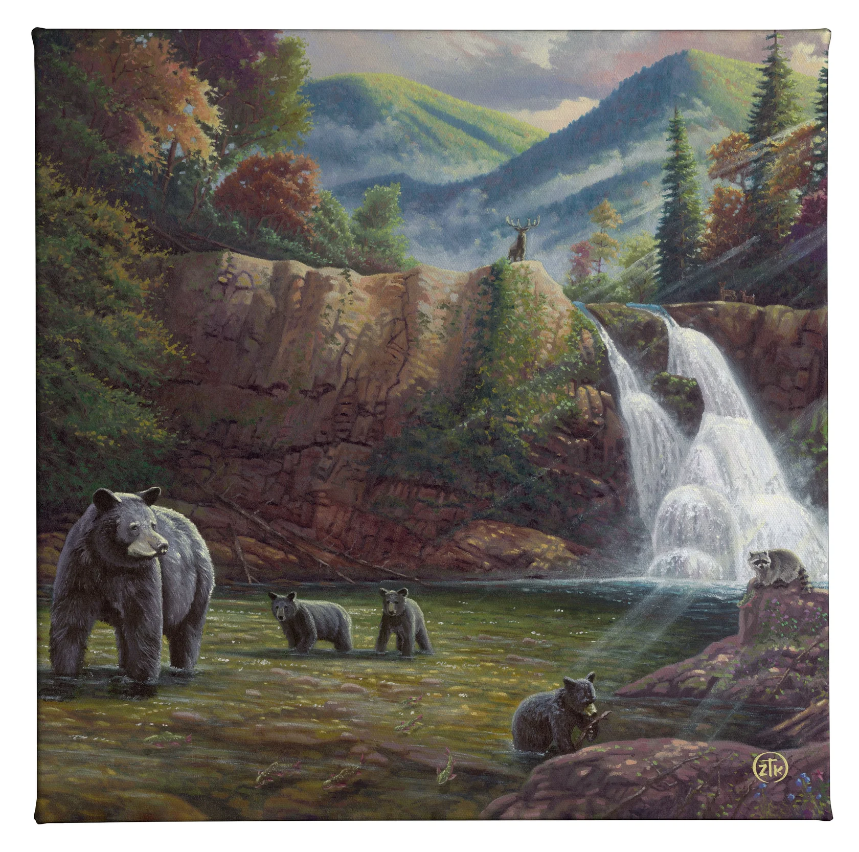Spirit_of_the_Smokies_Gallery_Wrapped_Canvas Spirit of the Smokies - 14" x 14" Gallery Wrapped Canvas
