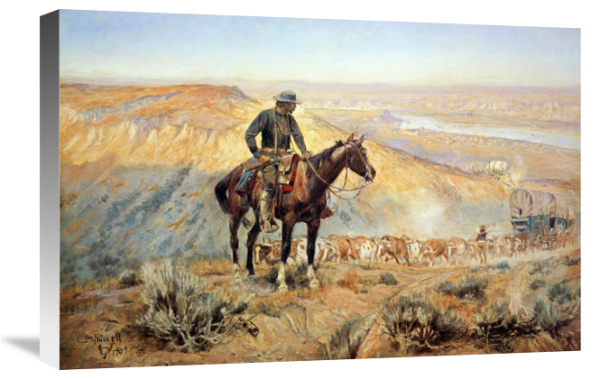 Wagon_Boss The Wagon Boss Premium Museum Wrapped Canvas