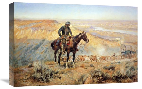 Wagon_Boss The Wagon Boss Gallery Wrapped Canvas