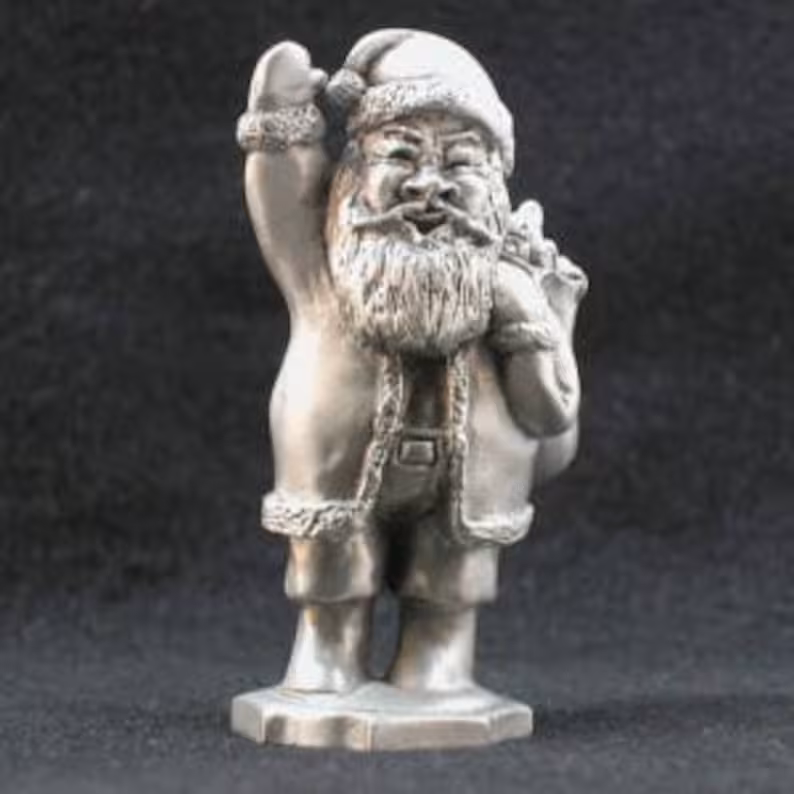 Welcome_Santa_Clause Welcome Santa Clause Pewter Figurine by Andy Schumann