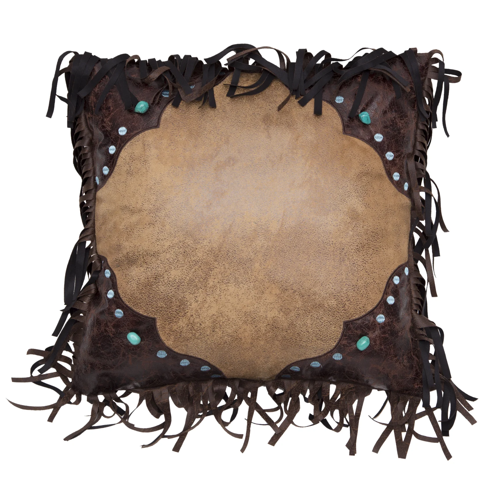 Western Turquoise Bead Pillow Western Turquoise Bead Pillow