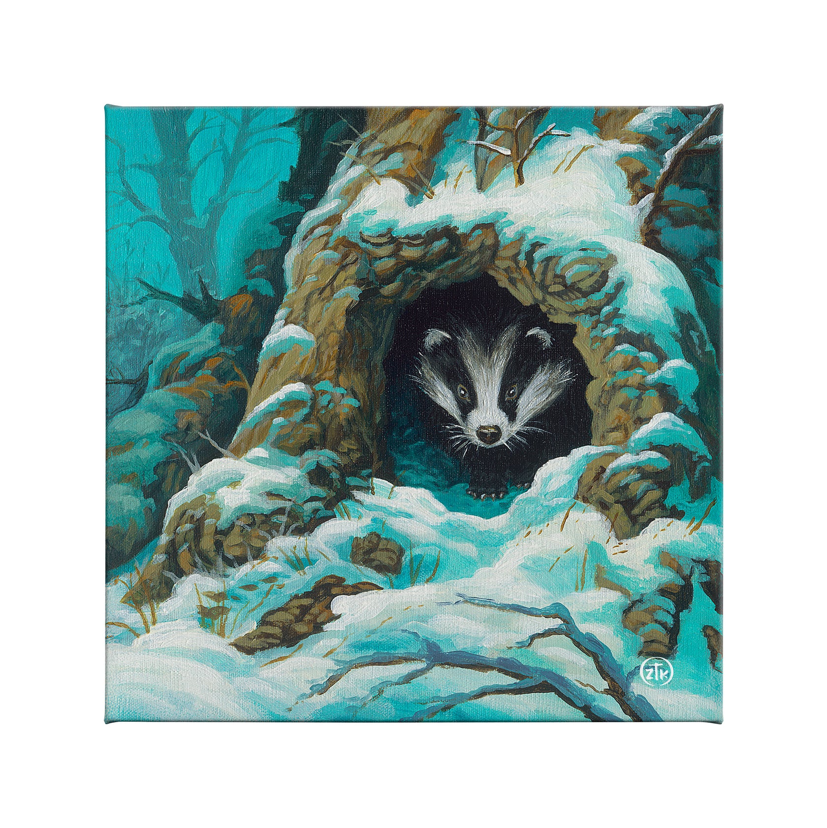 Badger's Den - Gallery Wrapped Canvas