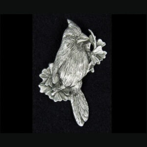 Cardinal Pewter Pin by Andy Schumann