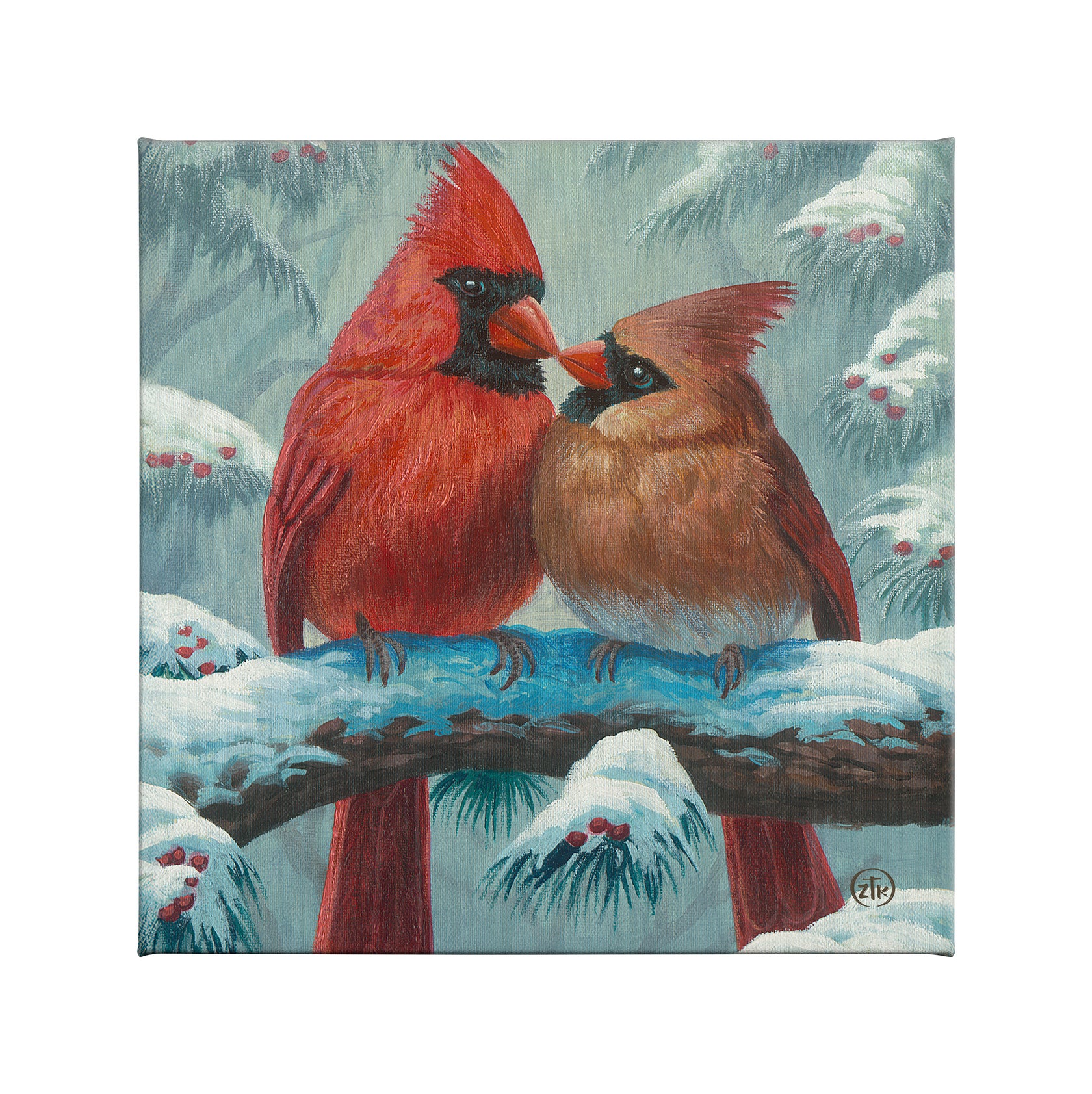 Cardinals in Winter