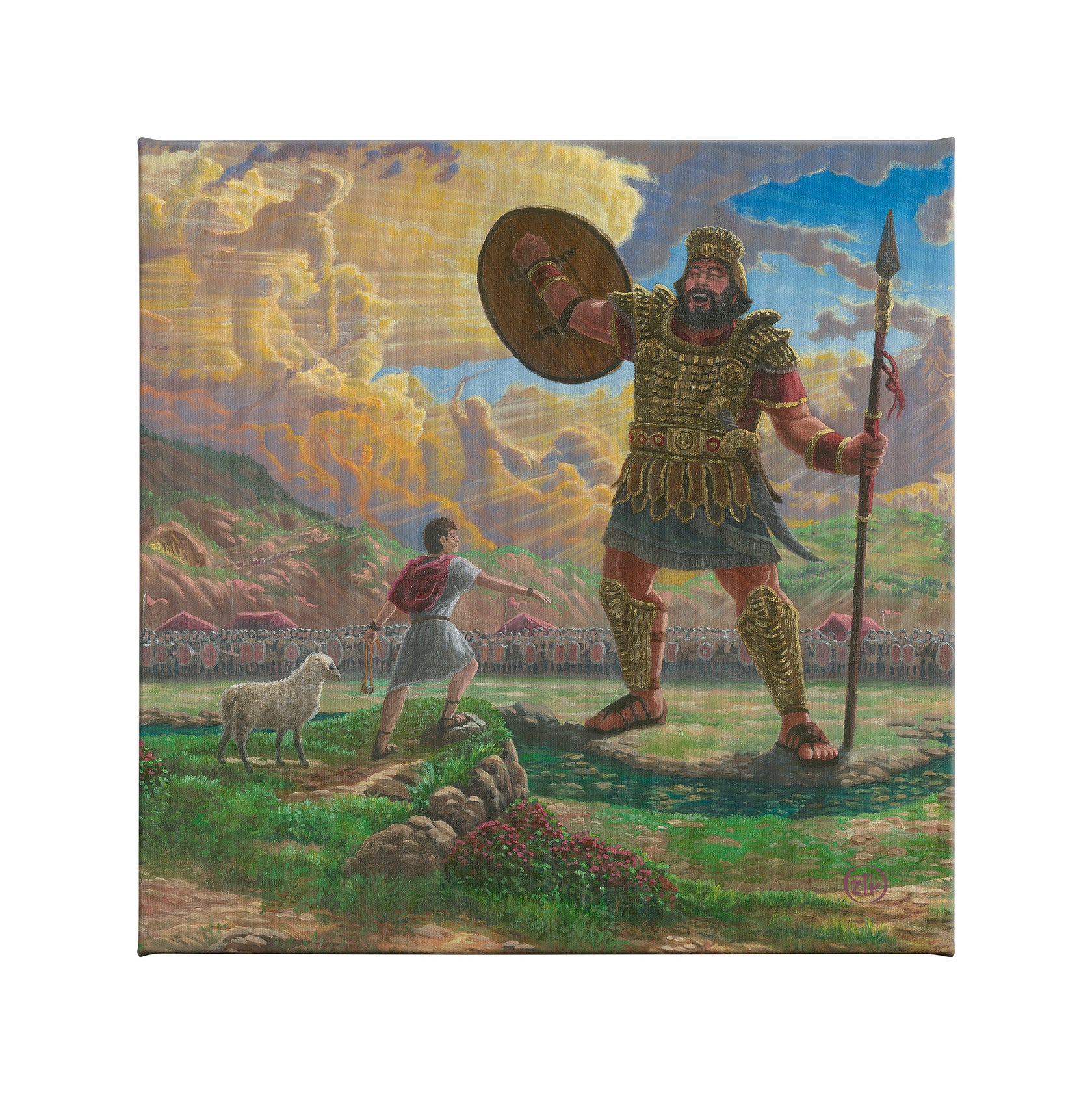 David & Goliath - Gallery Wrapped Canvas