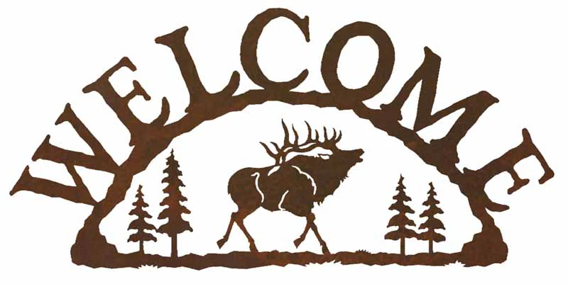 Elk Address Sign
