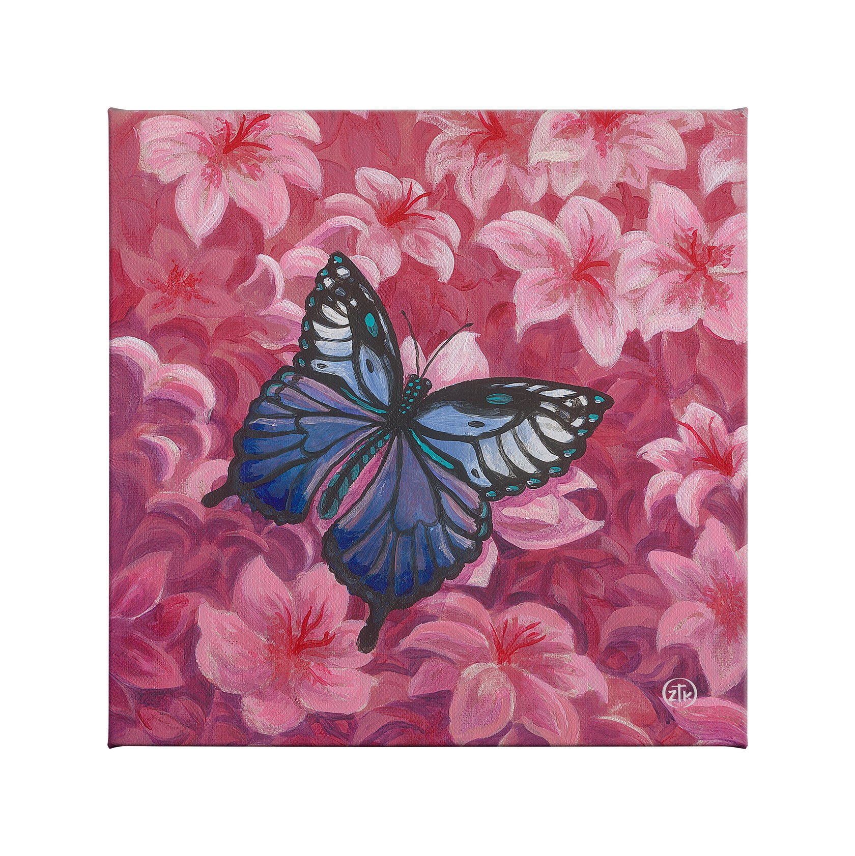 Flower Patch Visitor – Butterfly – 14″ x 14″ Gallery Wrapped Canvas Flower Patch Visitor – Butterfly – 14″ x 14″ Gallery Wrapped Canvas