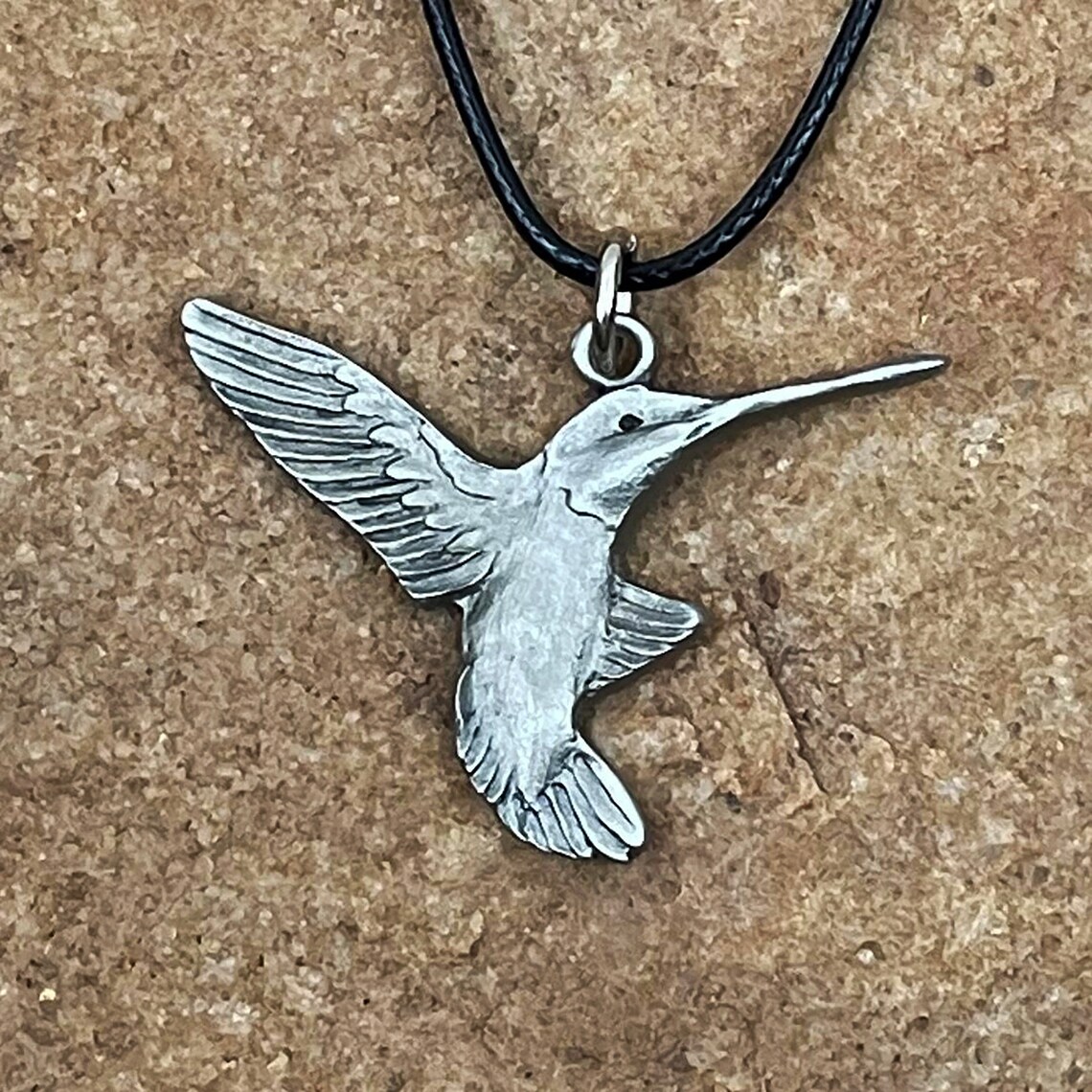 Hummingbird Jewelry Pewter Pendant
