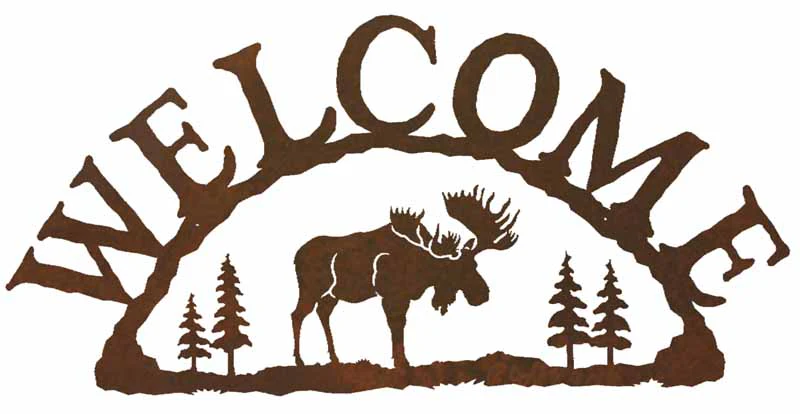Moose Address Sign