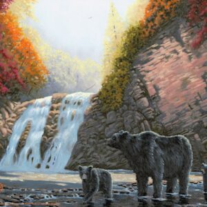 Mountain Mama – Black Bears – 11″ x 14″ Art Print