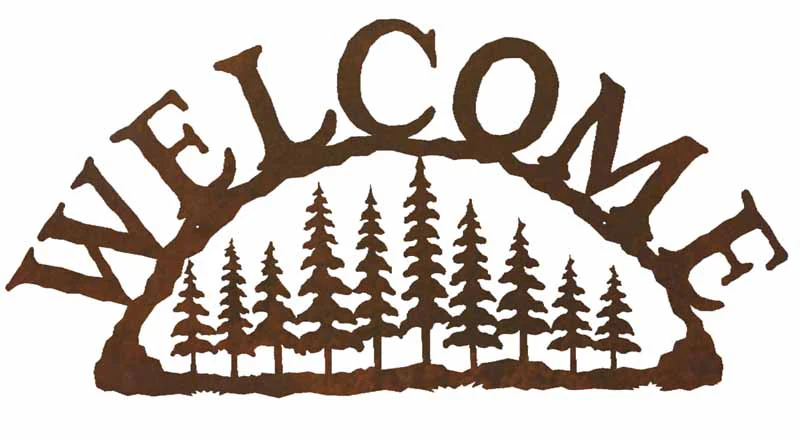 Pine Forest Address Sign