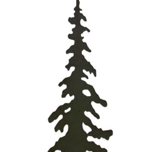 Rugged Pine Iron Pine Tree Floor Lamp