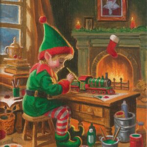 Santa's Little Helper – 11″ x 14″ Art Print