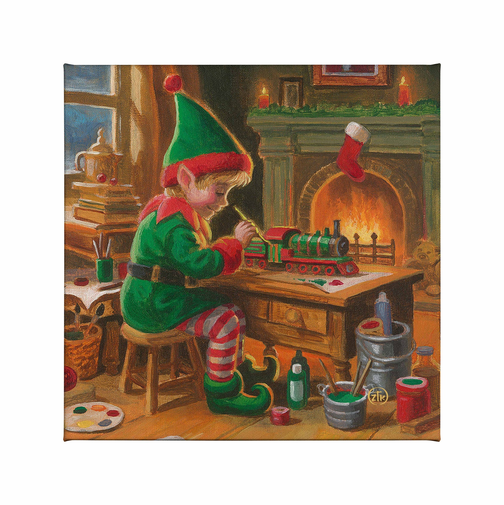 Santa's Little Helper - Gallery Wrapped Canvas