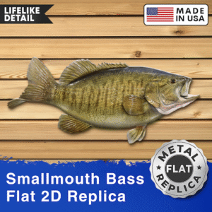 20 Inch 2D Smallmouth Bass Replica Wall Art