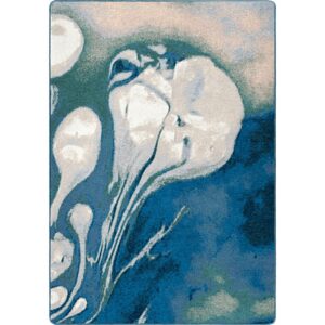 Abstract Jellyfish – Ocean Blue – Coastal Retreat Area Rug