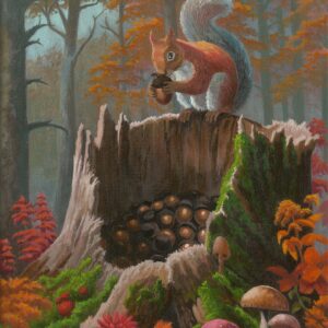Acorn Aficionado – 11″ x 14″ Art Print