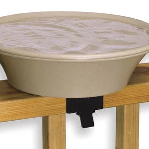 Allied Precision Four Seasons Heated Bird Bath w/EZ Tilt Deck Mounting and Stand