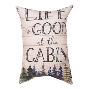At The Cabin Climaweave Pillow 13" x 18" (Set of 2)