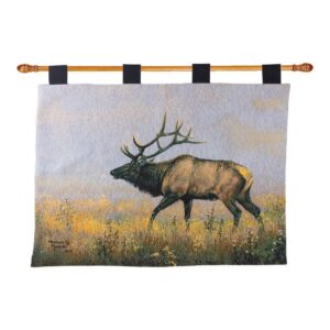 Autumn Elk Tapestry Wall Hanging 36x26