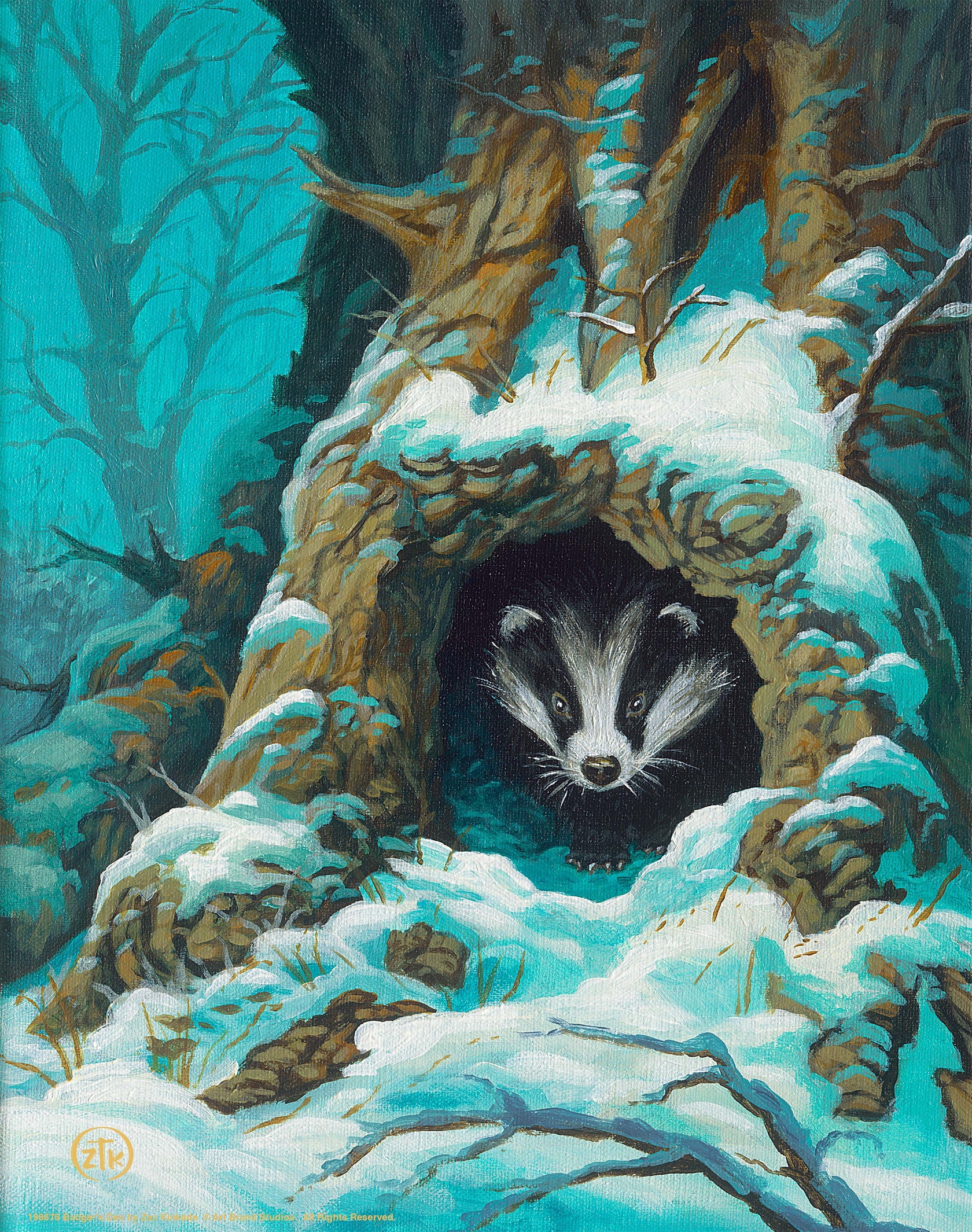 Badger's Den - Art Print