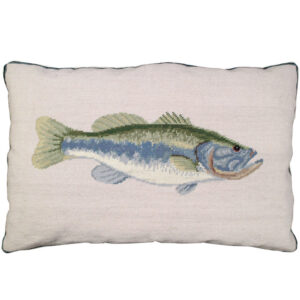 Bass Needlepoint Pillow 16″x28″