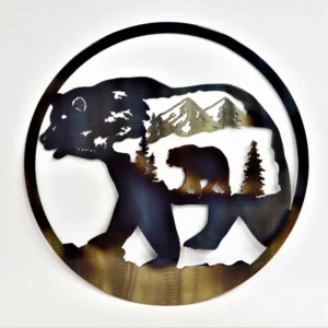 Bear Inside Bear Circle Art