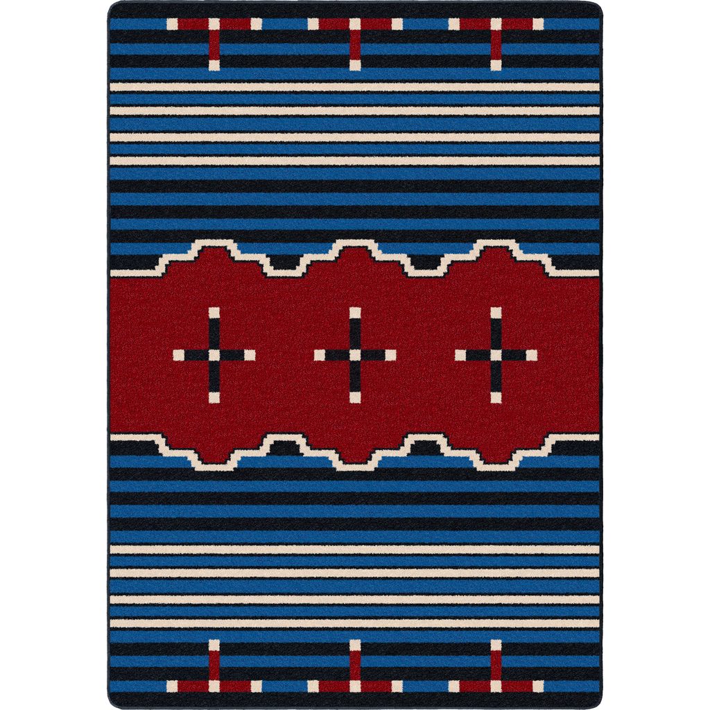 Big Chief 2 – Blue – Southwest-Inspired Area Rug
