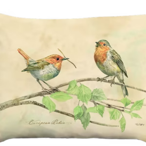 Botanical Robins Pillow