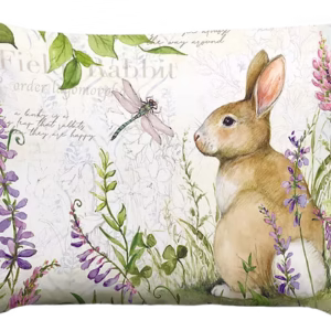 Bunny & Dragonfly Pillow