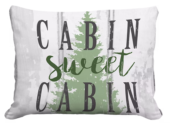 Cabin Sweet Cabin Pillow