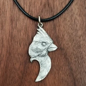 Cardinal Jewelry Pewter Pendant by Andy Schumann