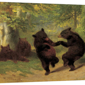 Dancing Bears – 20 x 16 in. Gallery Wrapped Canvas