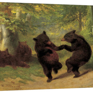 Dancing Bears – 35 x 28 in. Gallery Wrapped Canvas