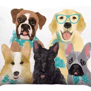 Dog Portrait Pillow