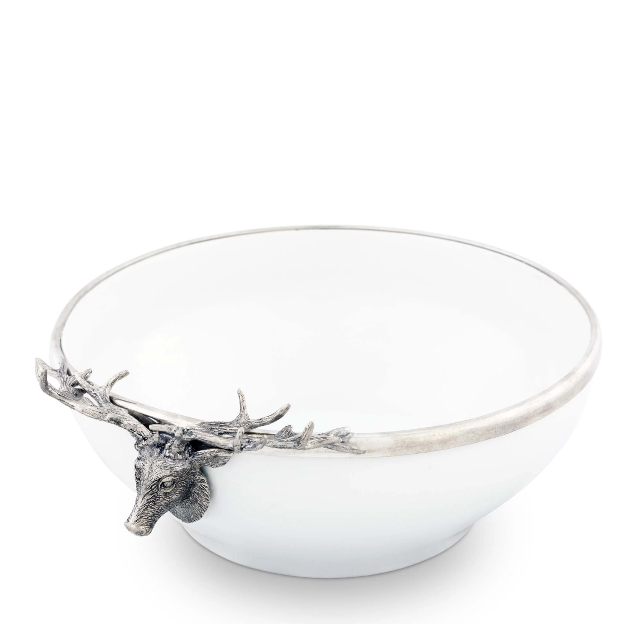 Elk Head Stoneware Bowl Larger