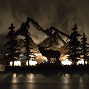 Elk T Light Candle Holder