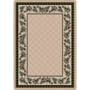 Evergreen – Lt. Sandstone – Mountain Lodge Retreat Area Rug