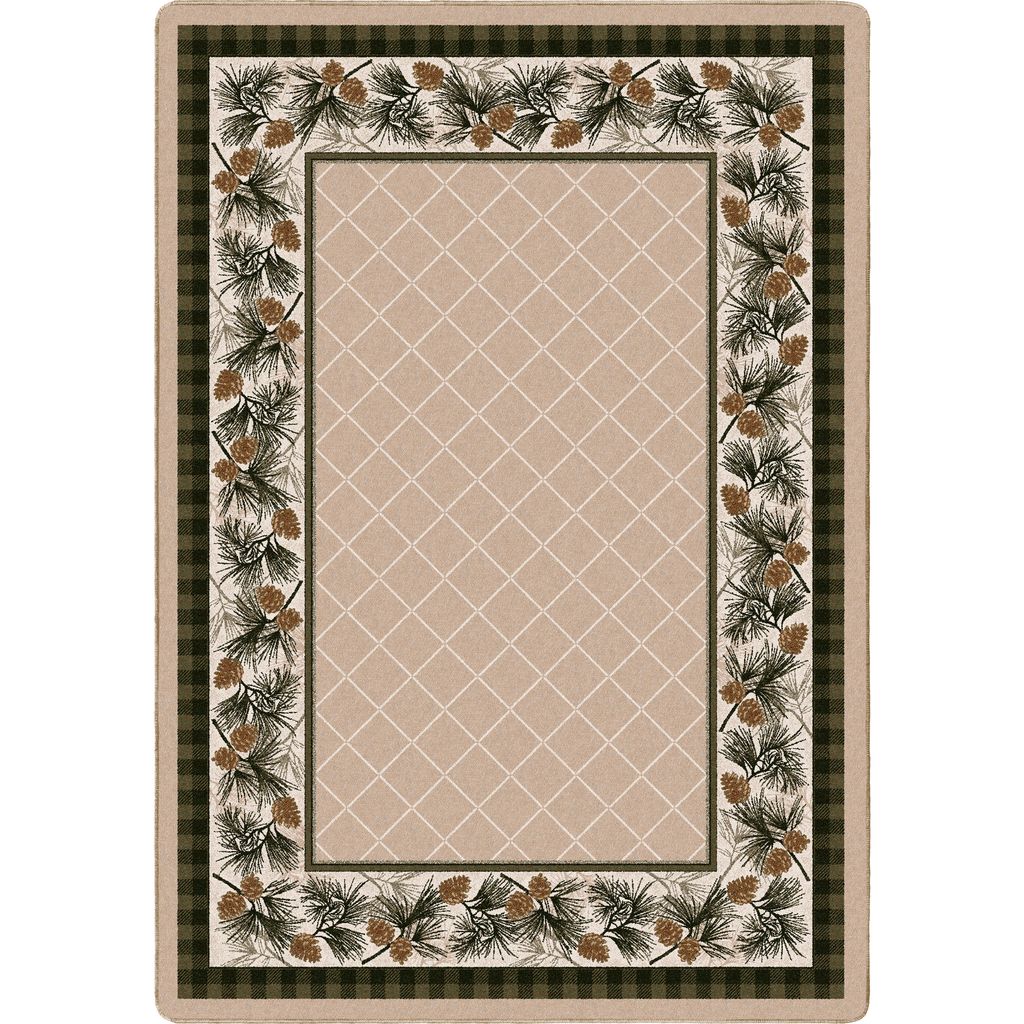 Evergreen – Lt. Sandstone – Mountain Lodge Retreat Area Rug