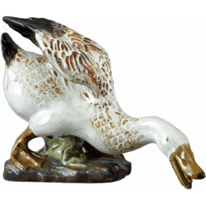 Farmhouse Goose Ceramic Figurine