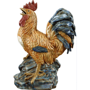 Farmhouse Rooster Ceramic Figurine