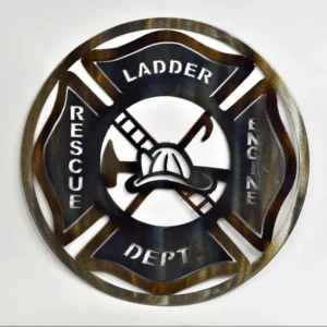 Fire Fighter Circle Art